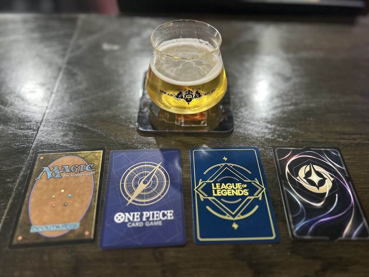 Trading card games and craft mead bar at Skillshotz Gaming South Florida